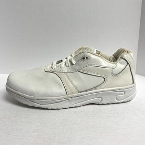 SlipGrips Womens Slip Resistant Athletic Sneaker White 11Wide